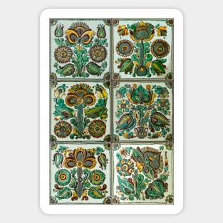 Ukraine folk flowers disigne Sticker